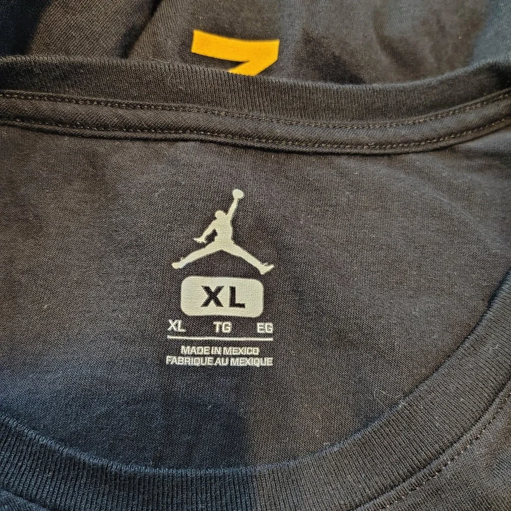 Jordan Wings As For Js Villa Join The Movement Black Yellow T-Shirt Mens XL